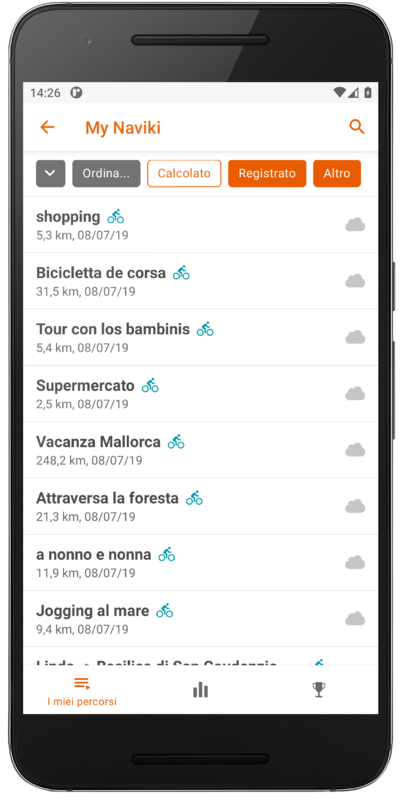 Memorise planned routes with Naviki