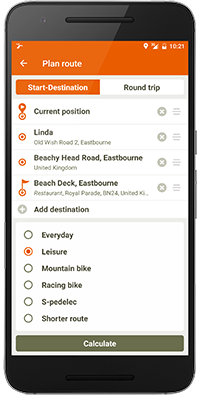 Calculate bike friendly routes with Naviki