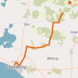 Ringkøbing – Skive Radweg 18, Teilstrecke Torsted – Madum Å