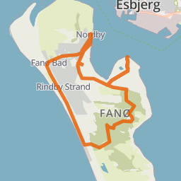 Verdensarv Vadehavet kort rute nord
